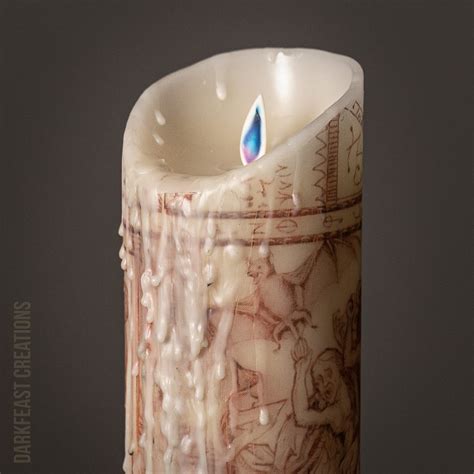 Black Flame Candle Template